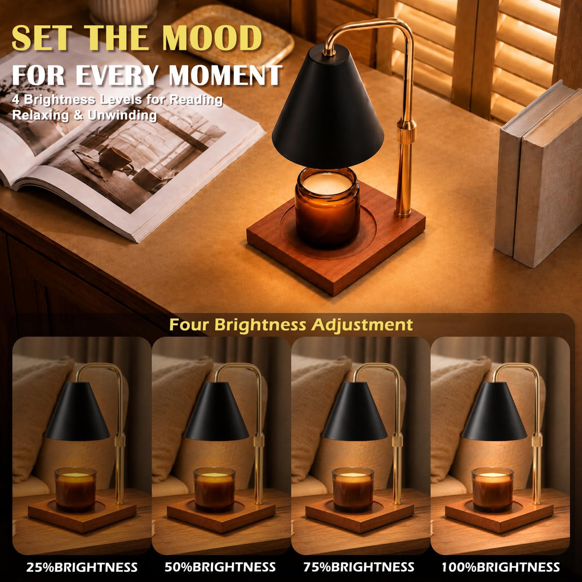 Candle Warmer Lamp with Timer Birthday Gifts for Women - BJFFN Official Imagery - 5