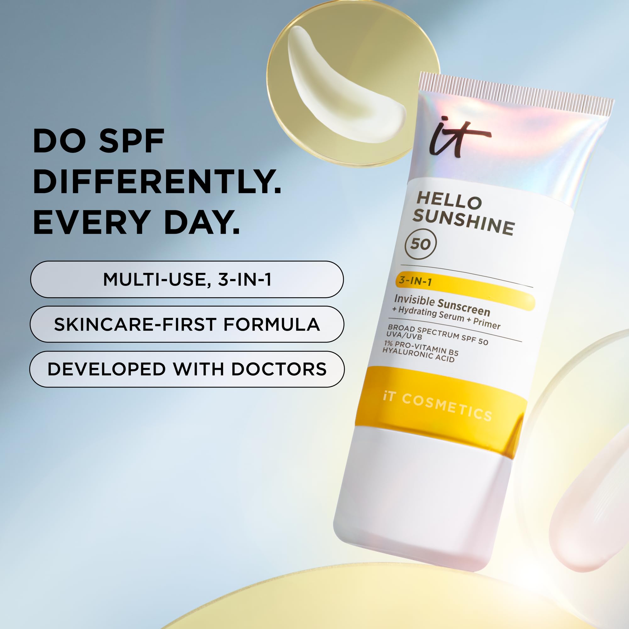 IT Cosmetics Hello Sunshine Hydrating Serum Facial Sunscreen - Premium Selection Official Imagery - 8