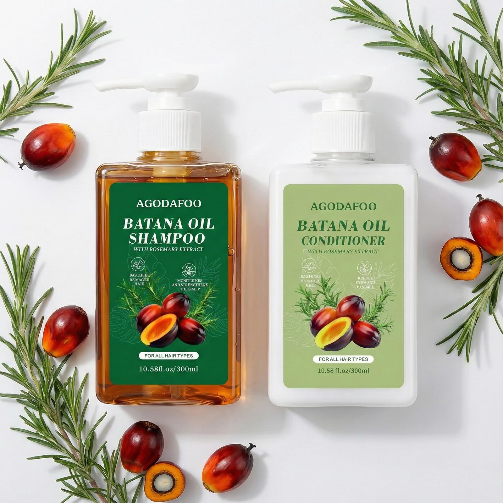 Agodafoo Batana Oil Shampoo and Conditioner Set for Hair Growth, Batana Oil Shampoo - Agodafoo Official Product View 3
