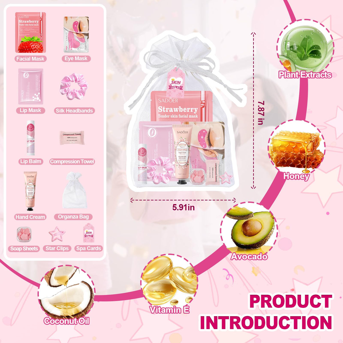 Spa Party Supplies for Girls Women 110 PCS Bulk Party Favors - Amdele Official Imagery - 4