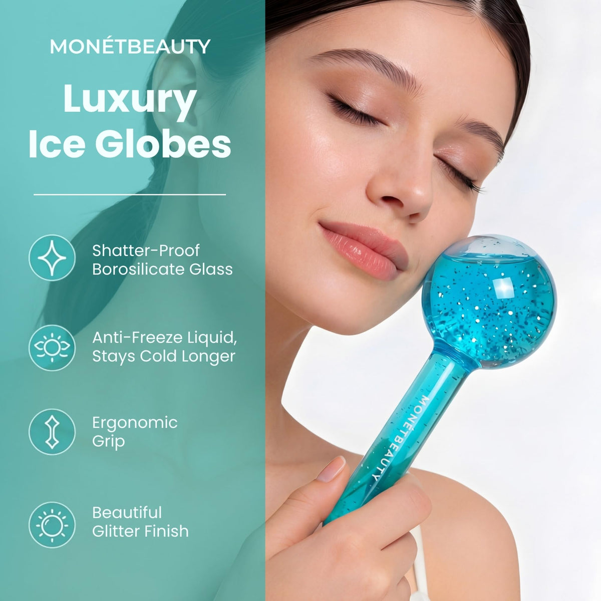 Tighten Skin Depuff Sinus Relief Try Ice Globes for Face - MonétBeauty Official Imagery - 6