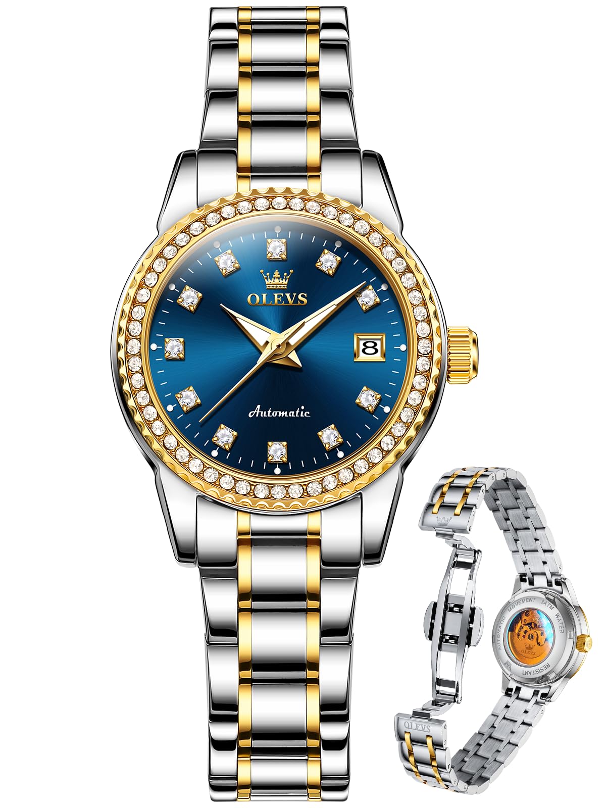 OLEVS Watches for Women Dress 30M Waterproof Long Band for Medium Wris - View 10