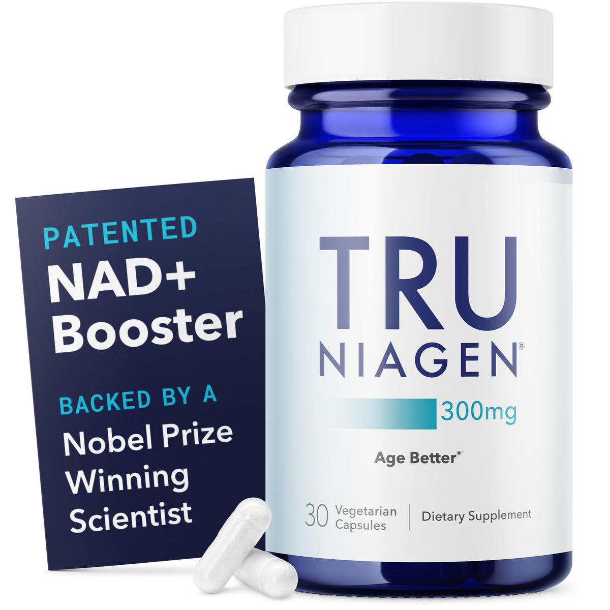 TRU NIAGEN NAD Supplement Nicotinamide Riboside 300mg 30 - TRU NIAGEN Official Imagery - 1