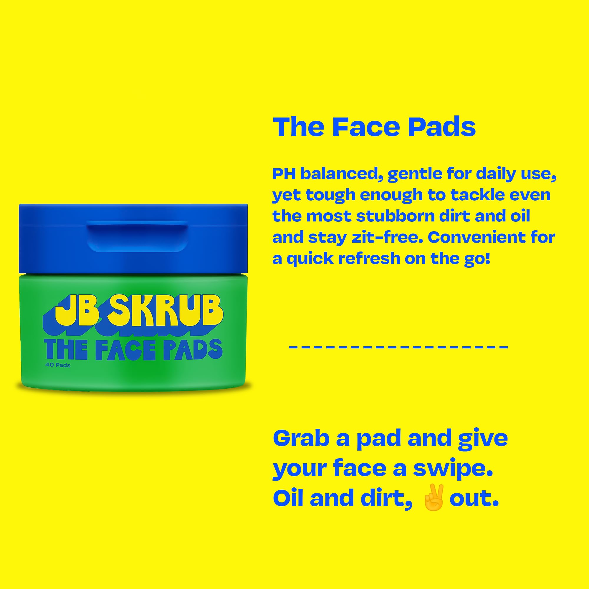 Acne Face Wipes for Teen Boys 40 Cleansing Pads with - JB SKRUB Official Imagery - 5