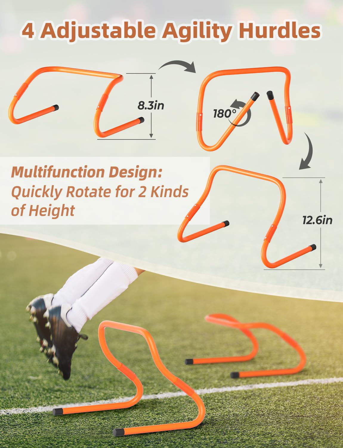 GHB Agility Ladder Football Training Equipment Set - GHB Official Imagery - 3