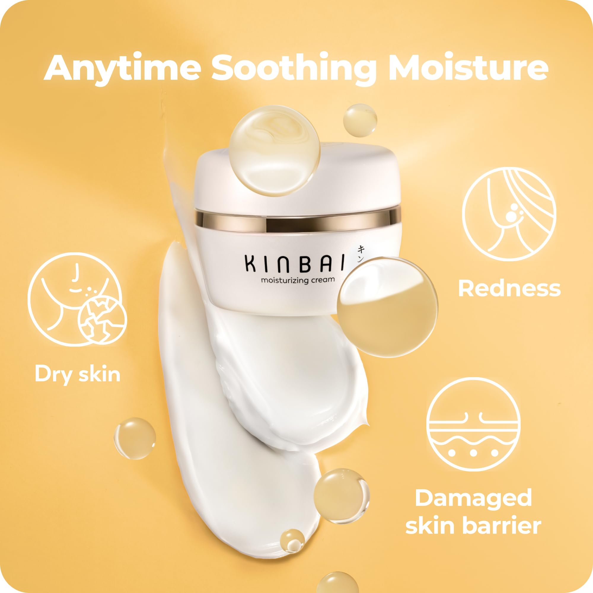 Face Cream Moisturizer for Women, Facial Lotion for Dry Skin, - Kinbai