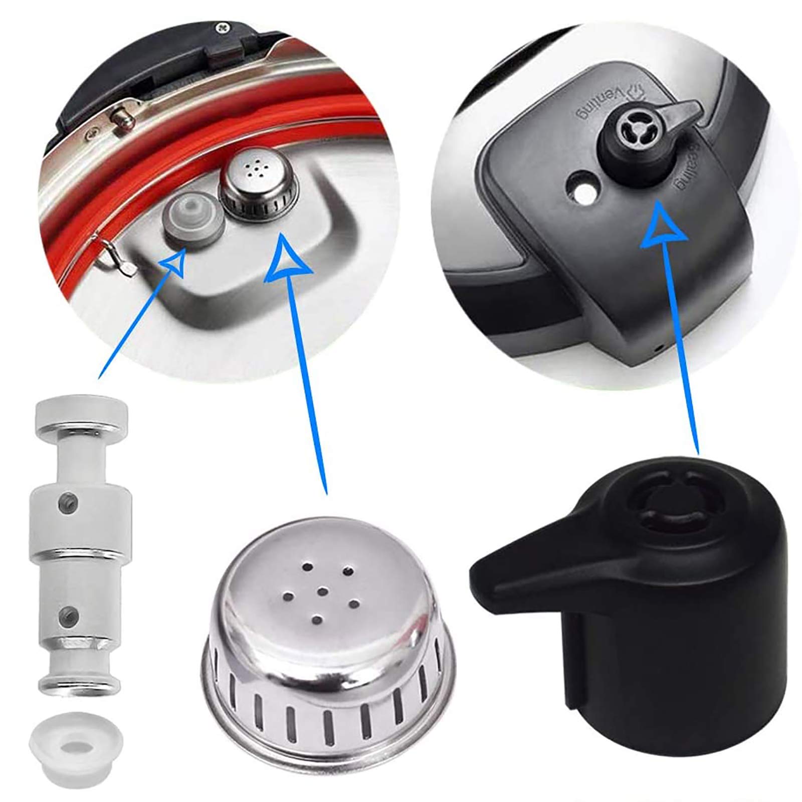 Steam Release Handle, Original Float Valve Replacement Parts with - ZYLONE Official Product View 2