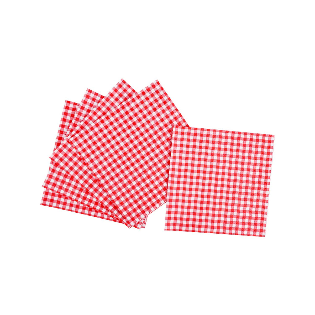 Gatherfun Gingham Red and White Party Supplies Disposable - Gatherfun Official Imagery - 7