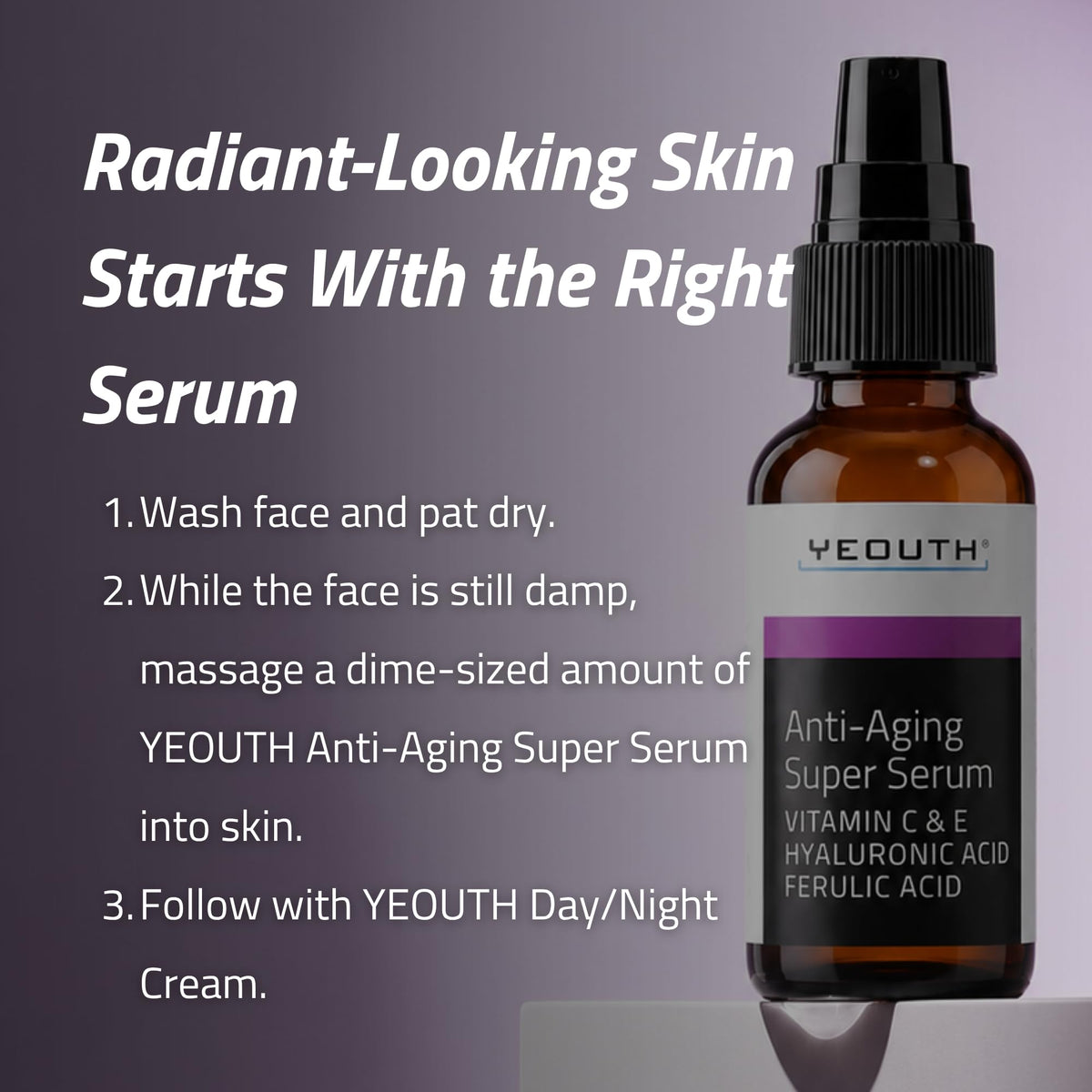 YEOUTH Anti Aging Serum for Face for More Even and Firmer - YEOUTH Official Imagery - 8