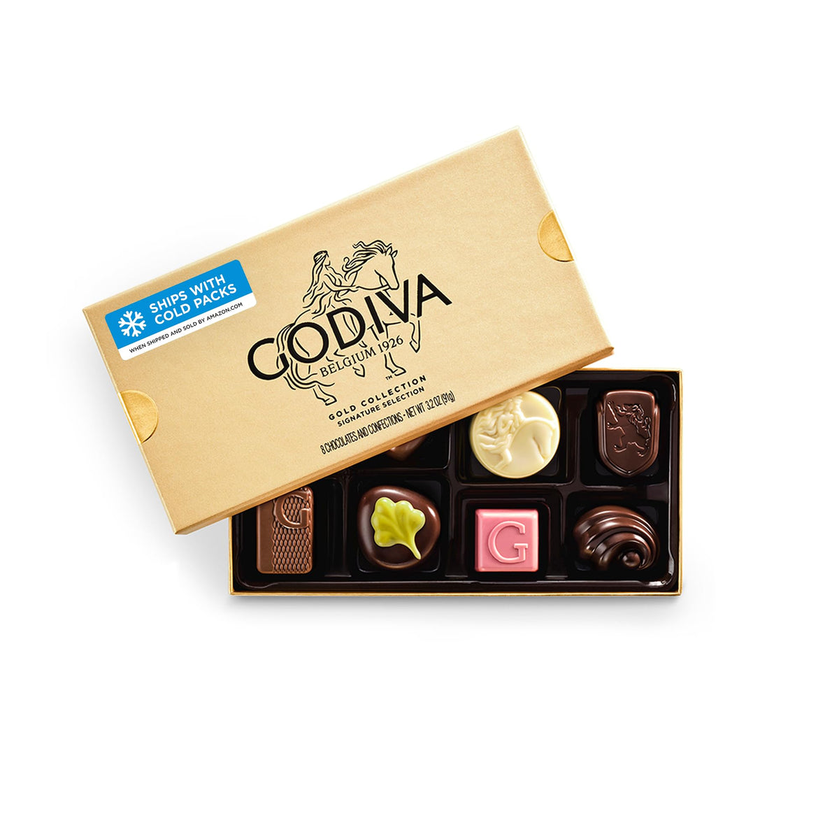 Godiva Gold Assorted Belgian Chocolate Gift Box Gourmet 15 - Premium Selection Official Imagery - 8