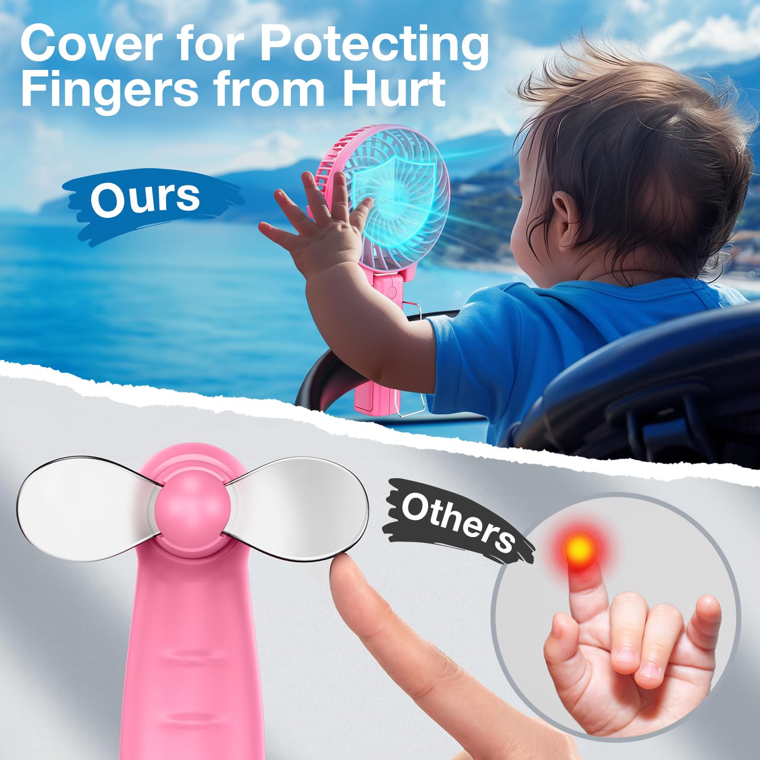 VersionTECH. Portable Handheld Fan, Powerful+Durable+4000mAh+180° Foldable, Mini - VersionTECH. Official Product View 7
