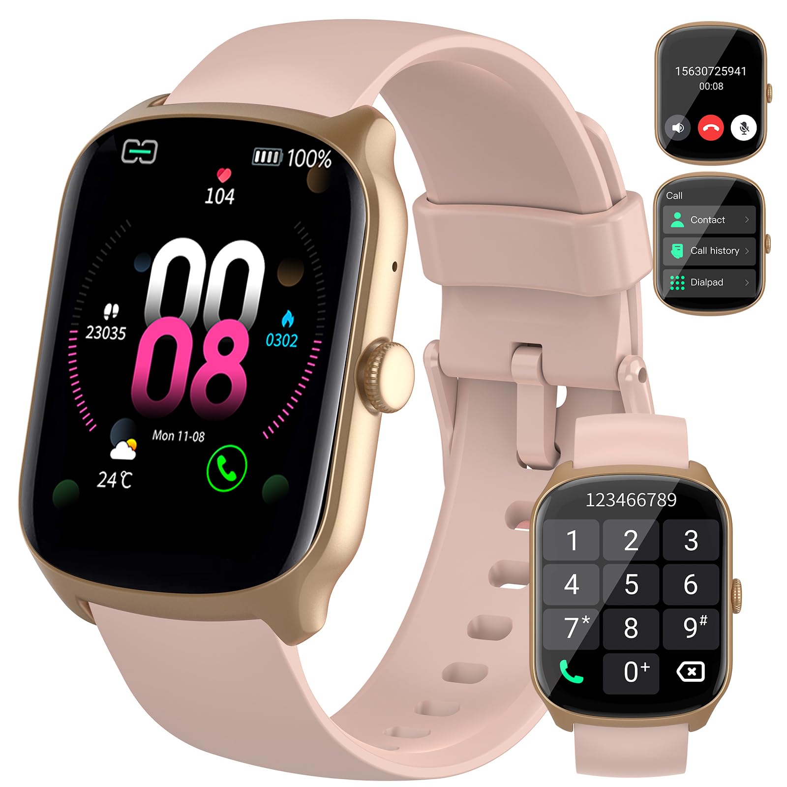 Smart Watch for Men Women, 1.95"HD Smartwatch (Dial/Answer - Product Imagery