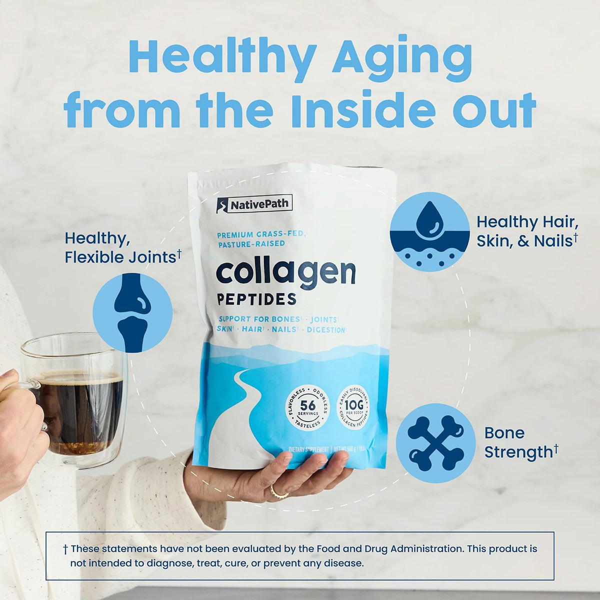 NativePath Collagen Peptides Protein - NativePath Official Imagery - 4