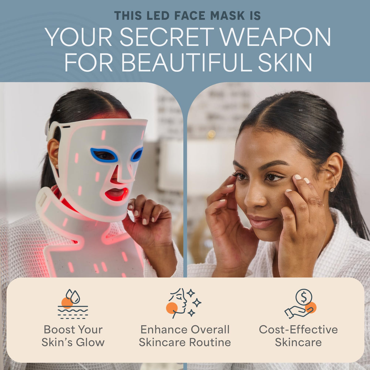 LifePro Revitaglow Red Light Therapy Mask - Premium Selection Official Imagery - 3