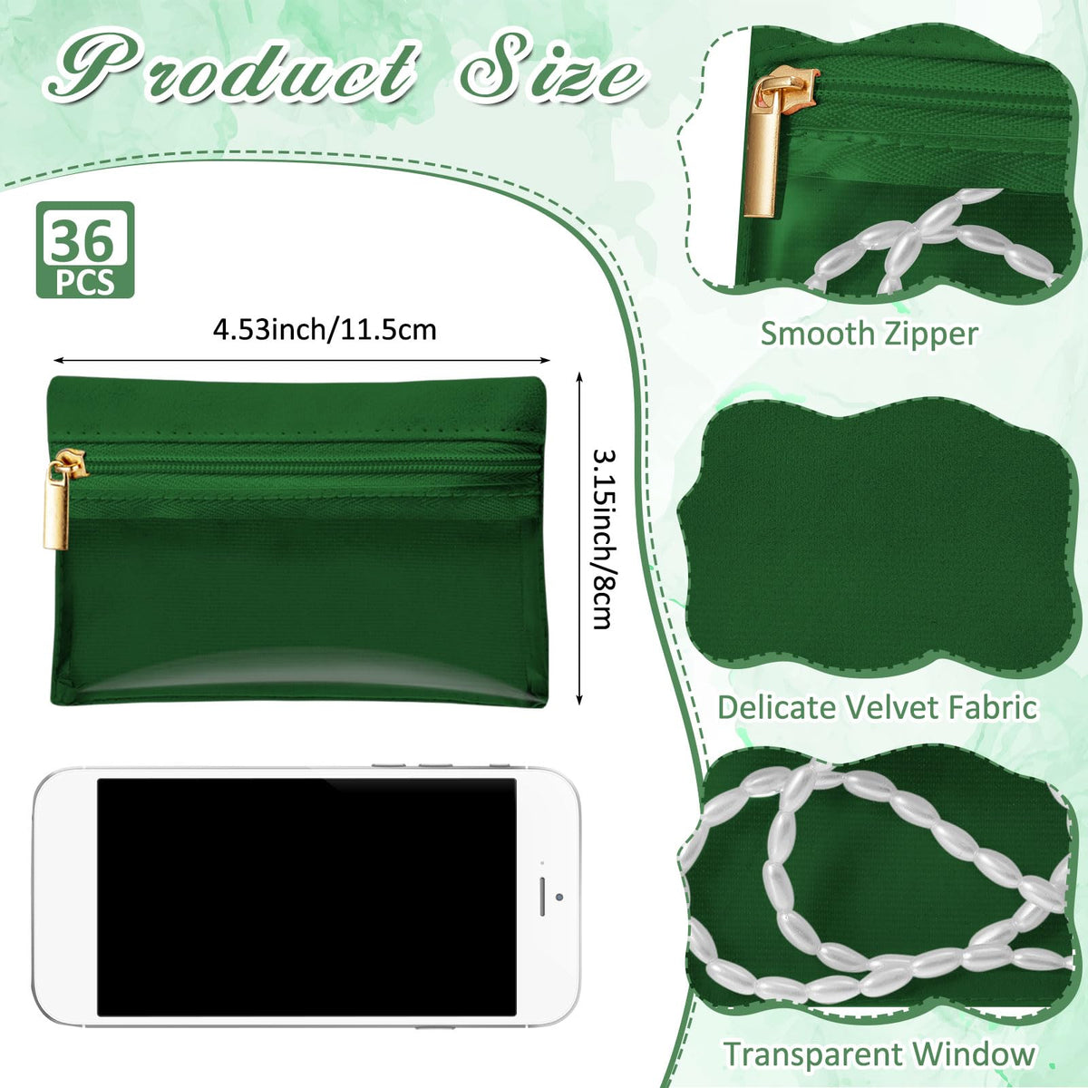 Uiifan Travel Jewelry Pouches Bulk - Uiifan Official Imagery - 3