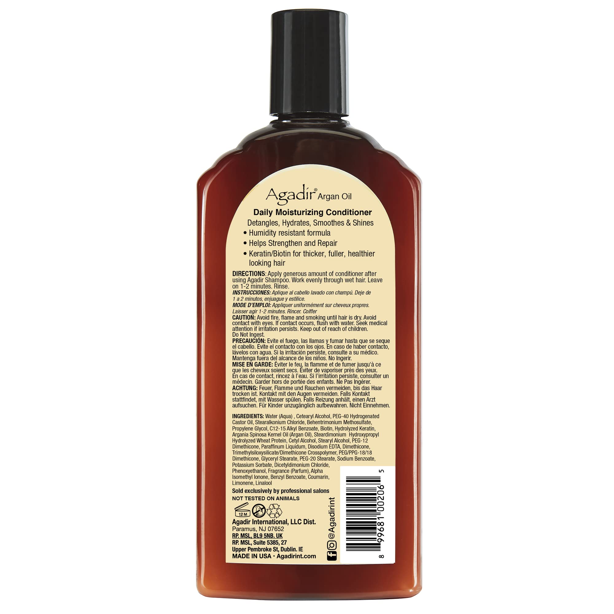 Agadir Argan Oil Daily Moisturizing Conditioner 12 4 Fl OZ - Agadir Official Imagery - 3