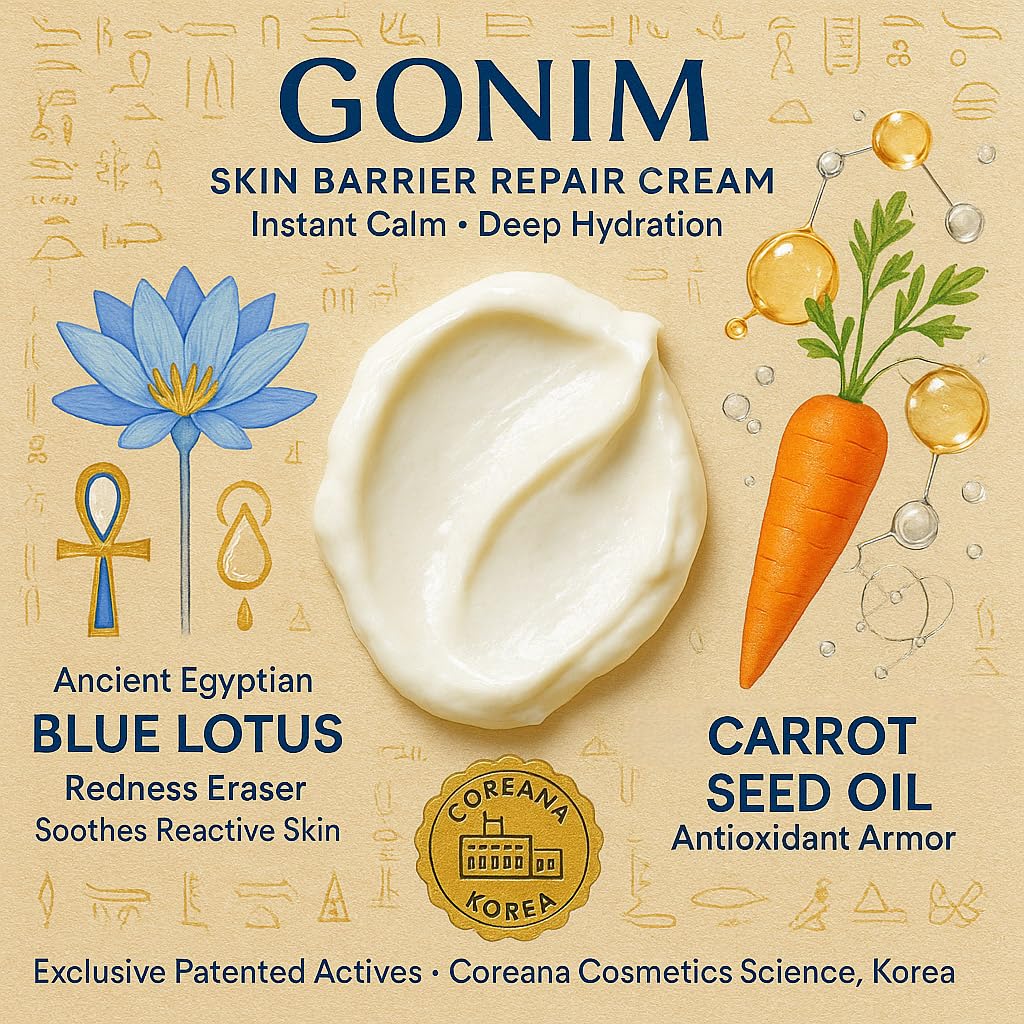 GONIM Face Moisturizer Korean Skin Care, Anti Aging Support with - GONIM