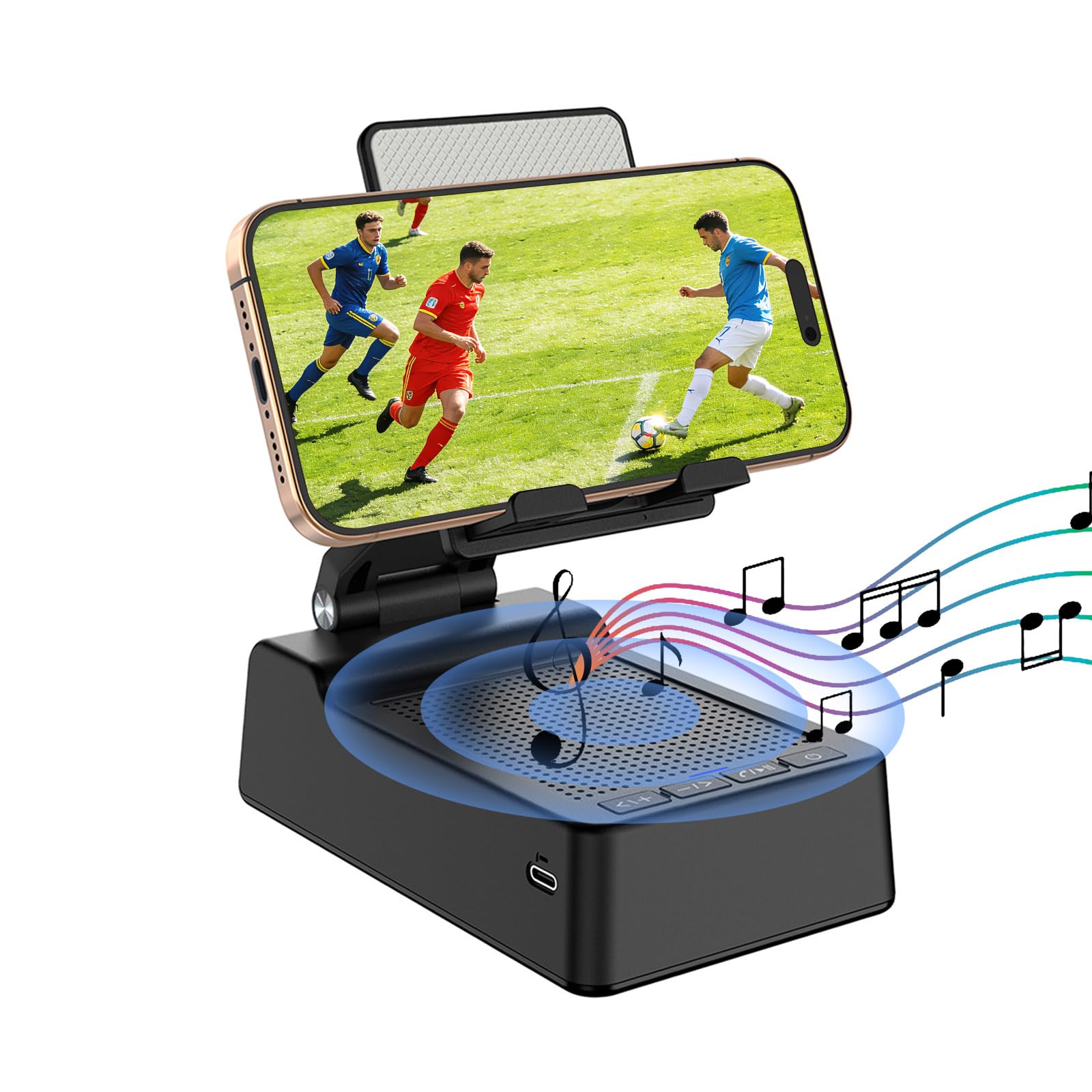Mahensy Gifts for Men,Cell Phone Stand with Wireless Bluetooth Sp by Mahensy - Angle View 1
