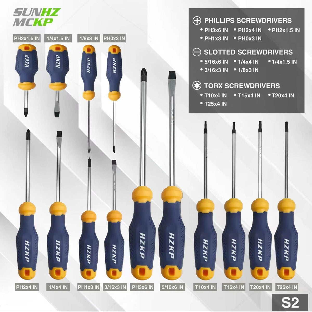 SUNHZMCKP Magnetic Screwdriver Set 66 Piece S2 Alloy Tool - SUNHZ MCKP Official Imagery - 5