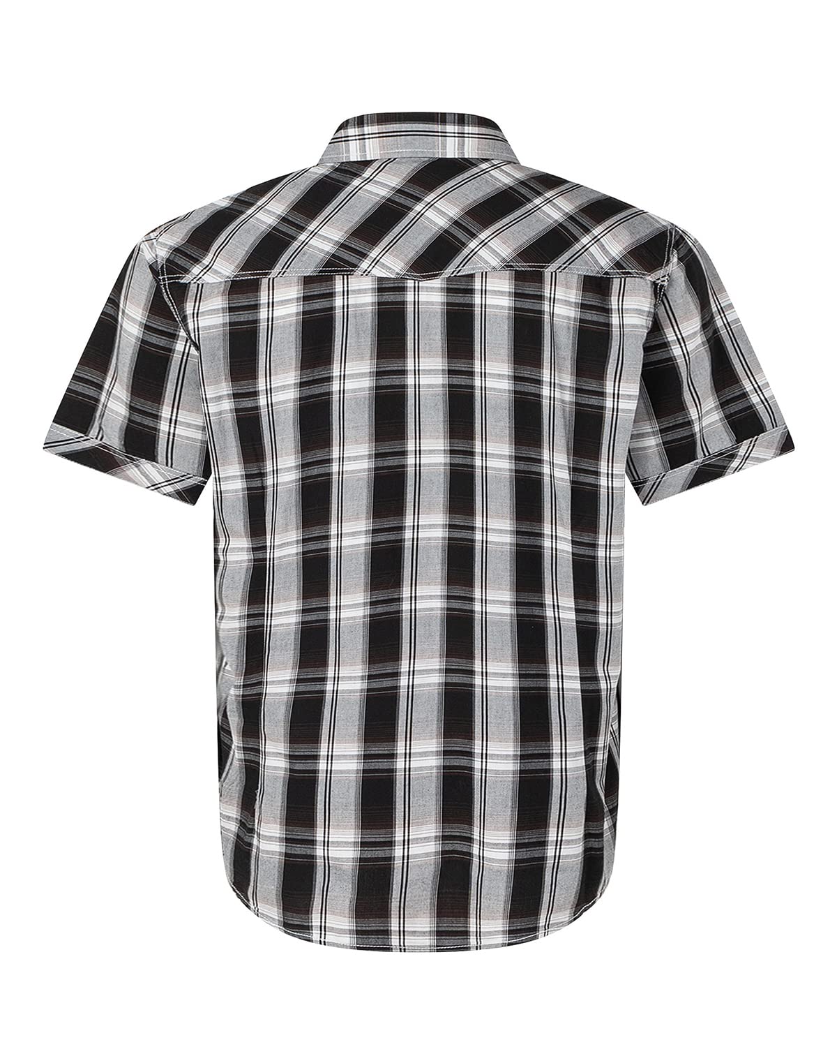 VENZULIA Men's Western Snap Casual Shirt Two Pocket Short Sleeve Shirt - VENZULIA Official Product View 9