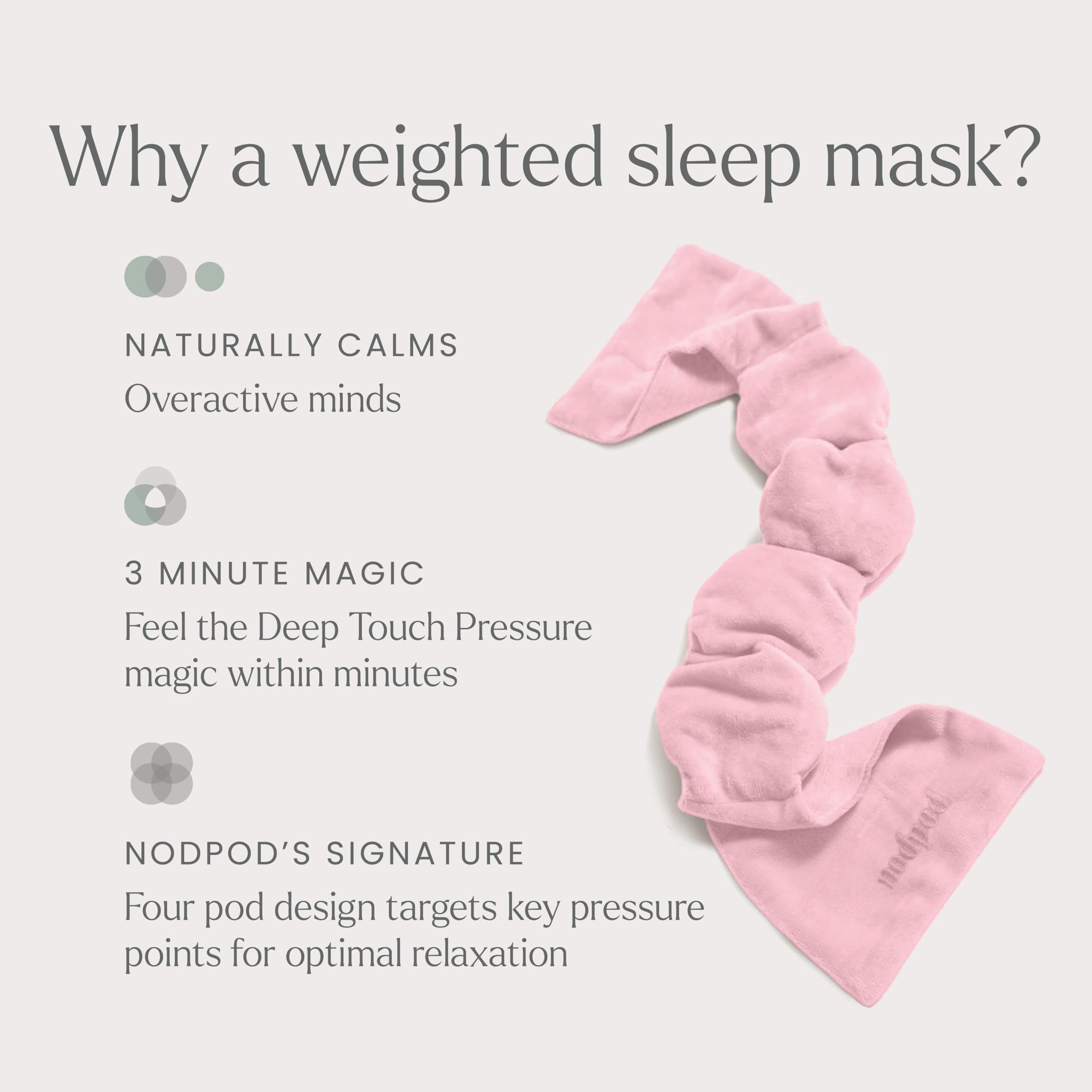 nodpod Gentle Pressure Weighted Sleep Mask & Compact Blanket Bundle - nodpod Official Product View 6