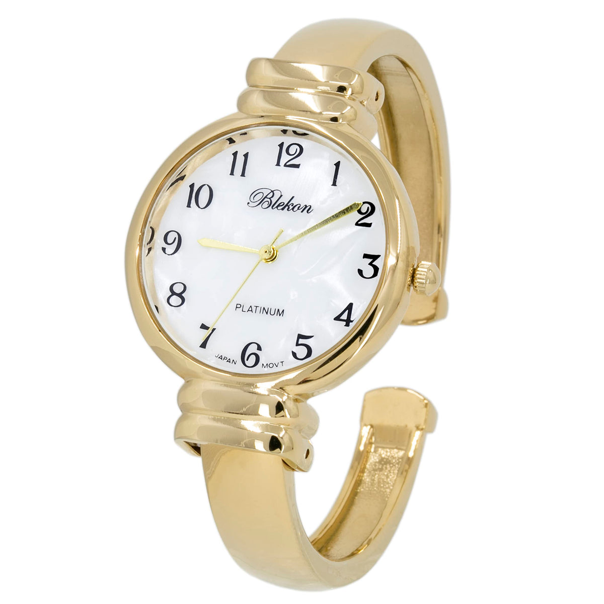 Original Mother of Pearl Cuff Bracelet Watch for Women with - Blekon Official Imagery - 2