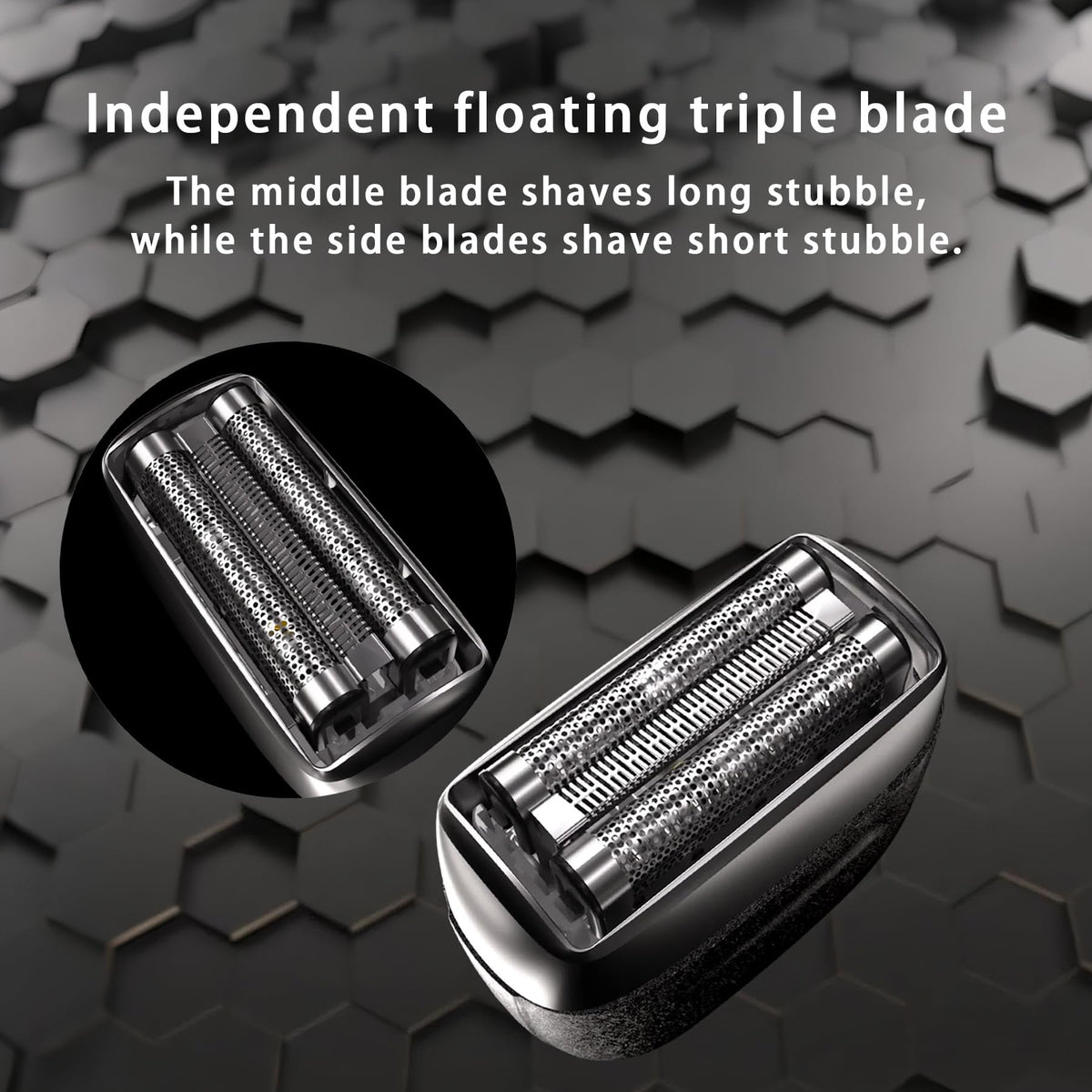 Portable Electric Foil Shaver for Men USB C Wet Dry - RONGCHUANG Official Imagery - 3