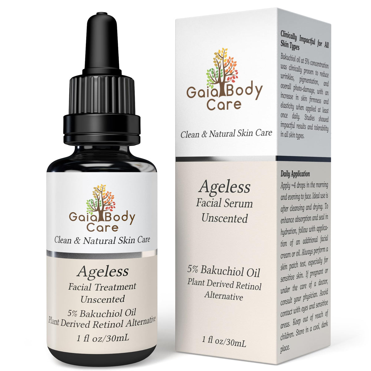 Gaia Body Care 5 Bakuchiol Oil Organic - Gaia Body Care Official Imagery - 3