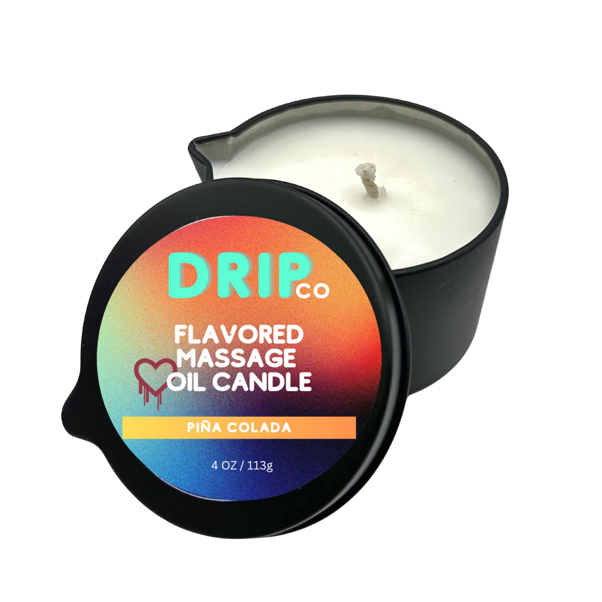 Drip Co Massage Candle Variety 3 Pack 6.75 oz, Edible & Scented USA Ma - View 10