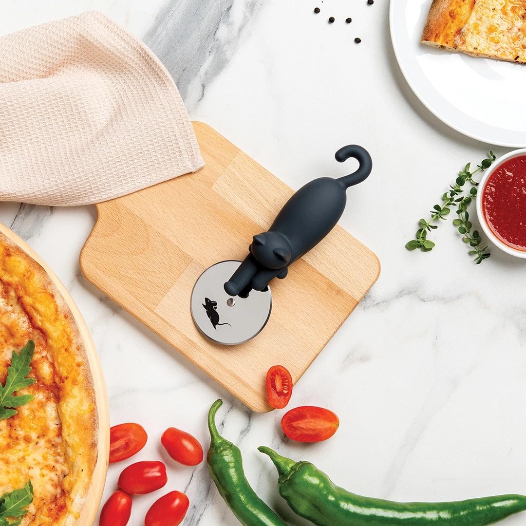 OTOTO Kitty Cut Pizza Cutter Wheel - Pizza Cutters Stainless Steel, Fu - View 2