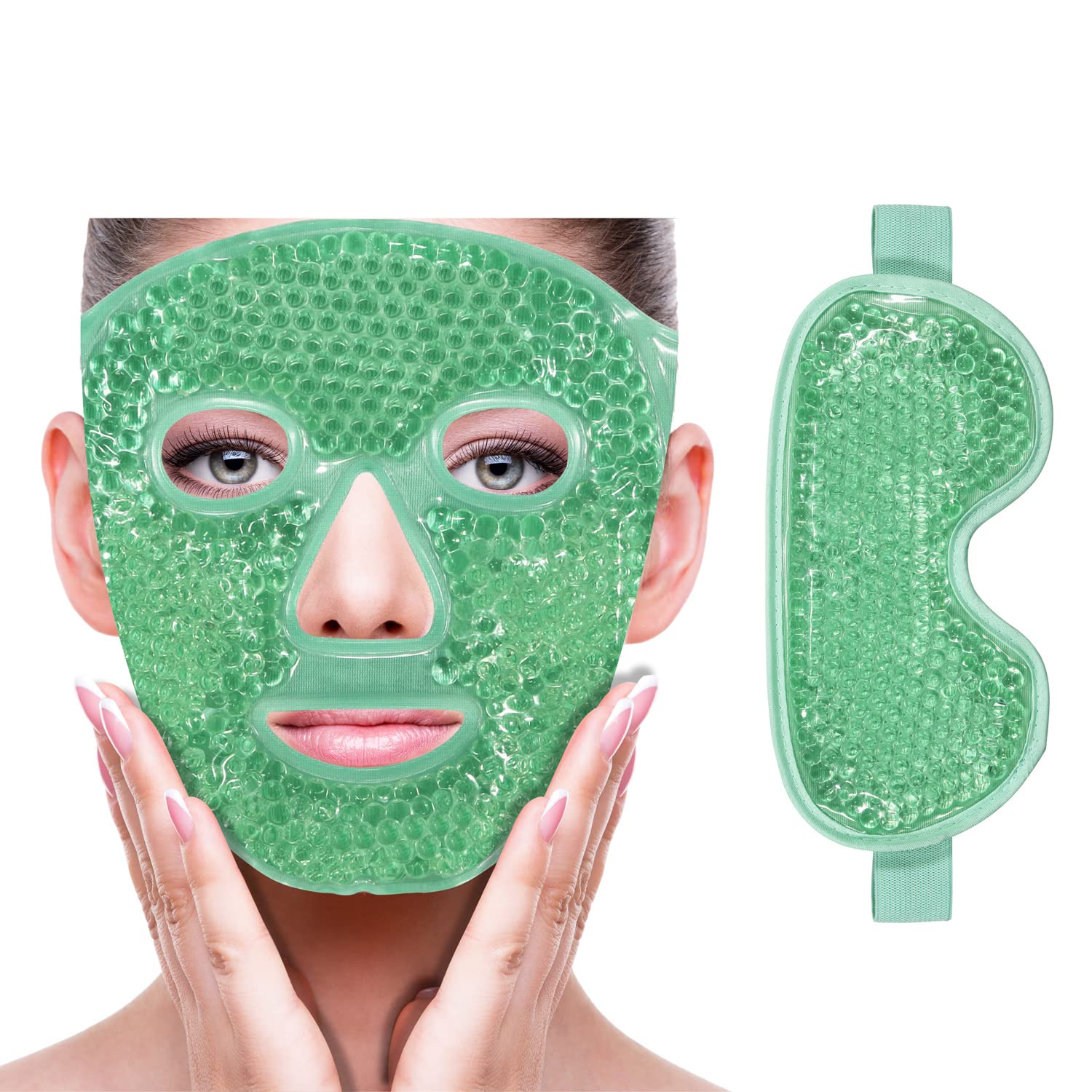 ZNÖCUETÖD Ice Pack Mask for Face & Eye – Hot Cold