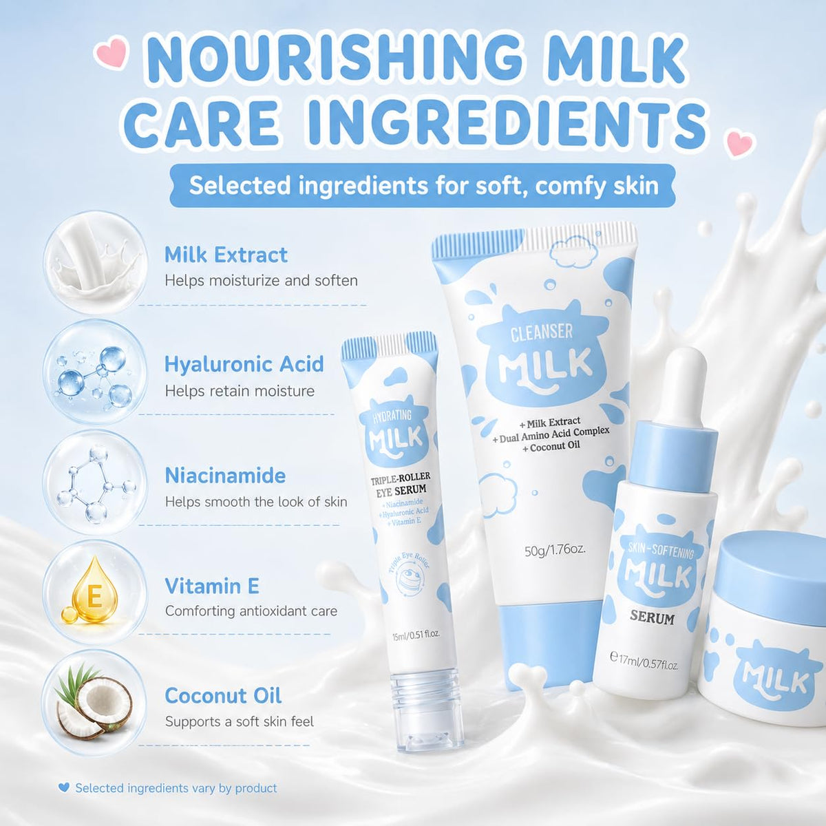 Milk Skincare Set for Kids - MrCuvaryas Official Imagery - 4
