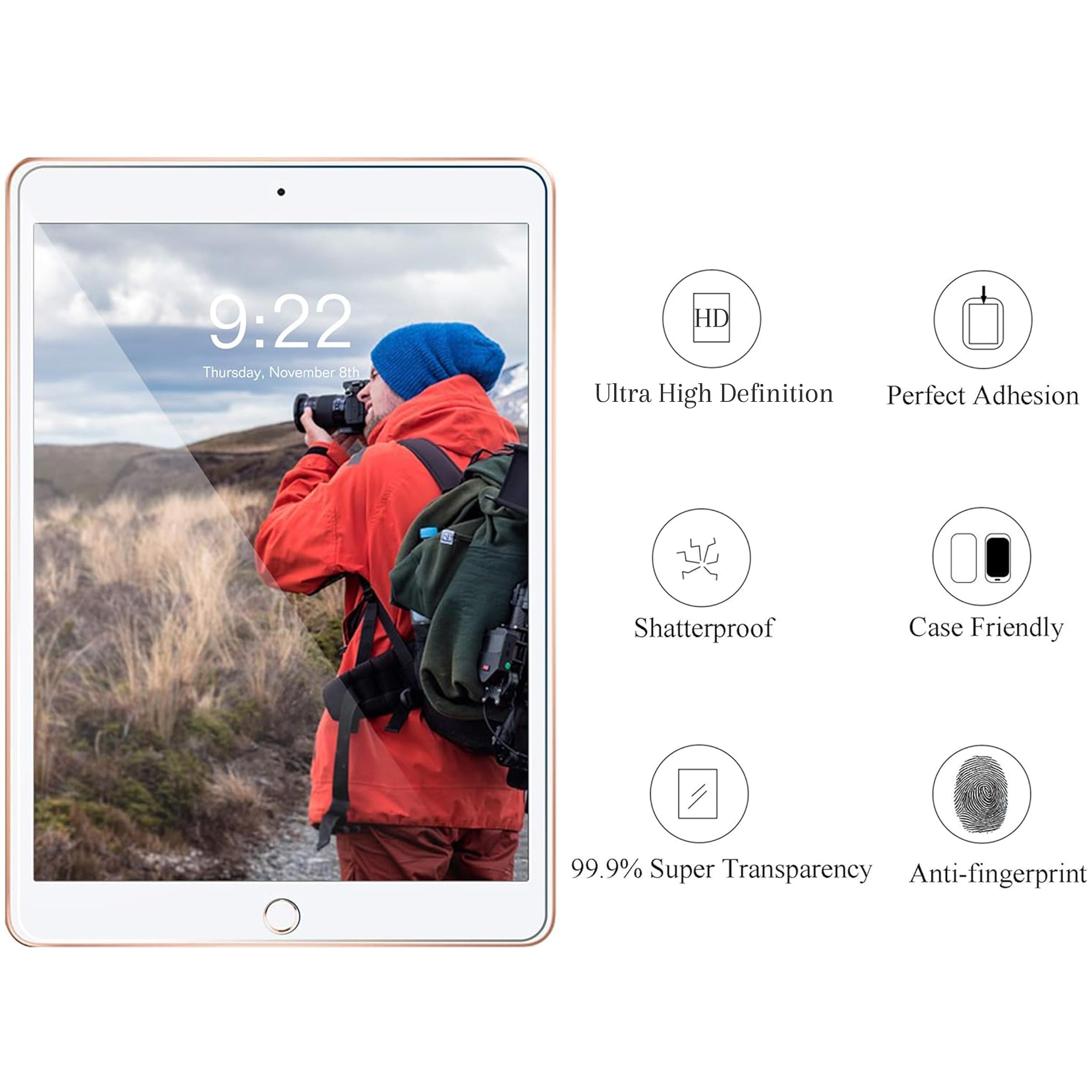 Ailun 2-Pack iPad 10.2" Screen Protector (9th/8th/7th Gen)