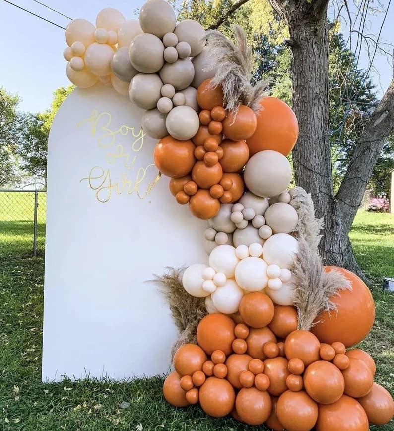 Burnt Orange Balloons Garland Arch Kit Dark Orange Balloon - Product Imagery