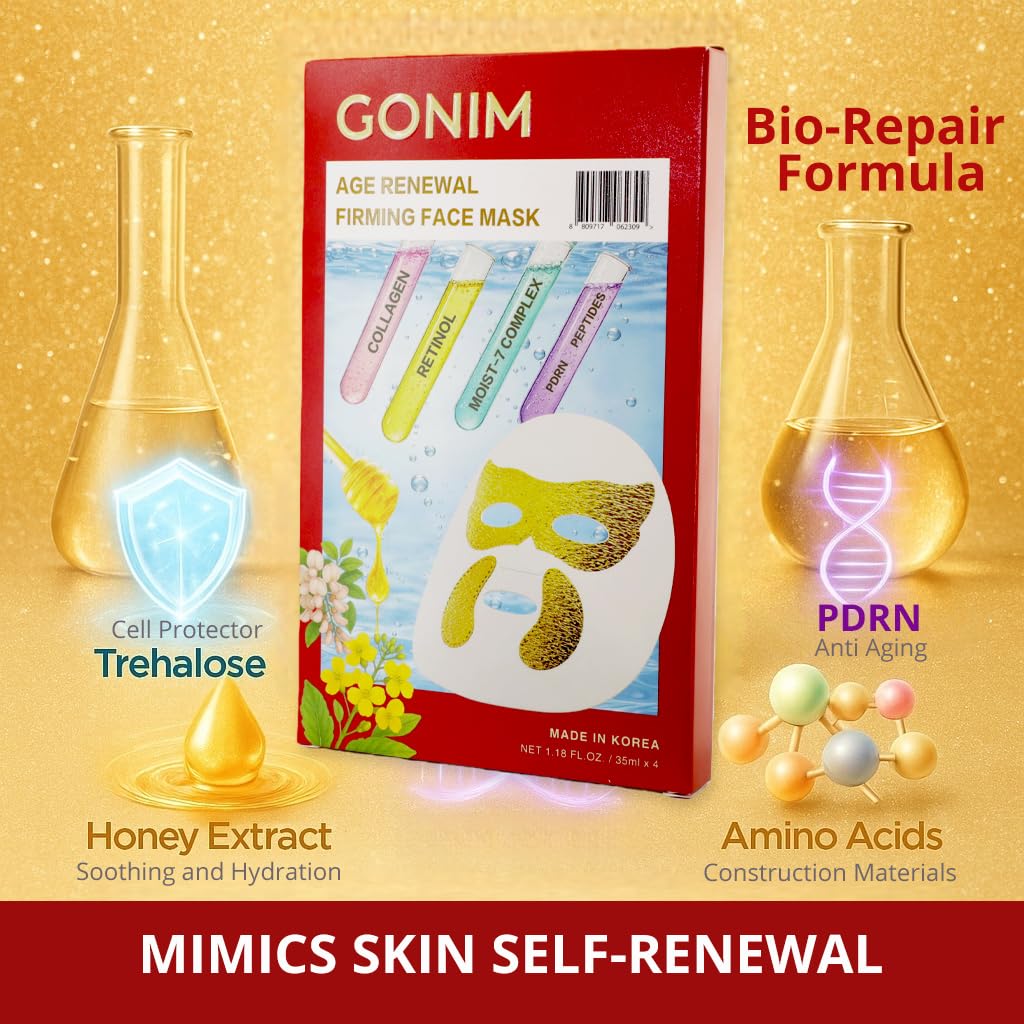 Korean Face Mask with Integrated Eye Mask Under Eye Patches - GONIM Official Imagery - 6