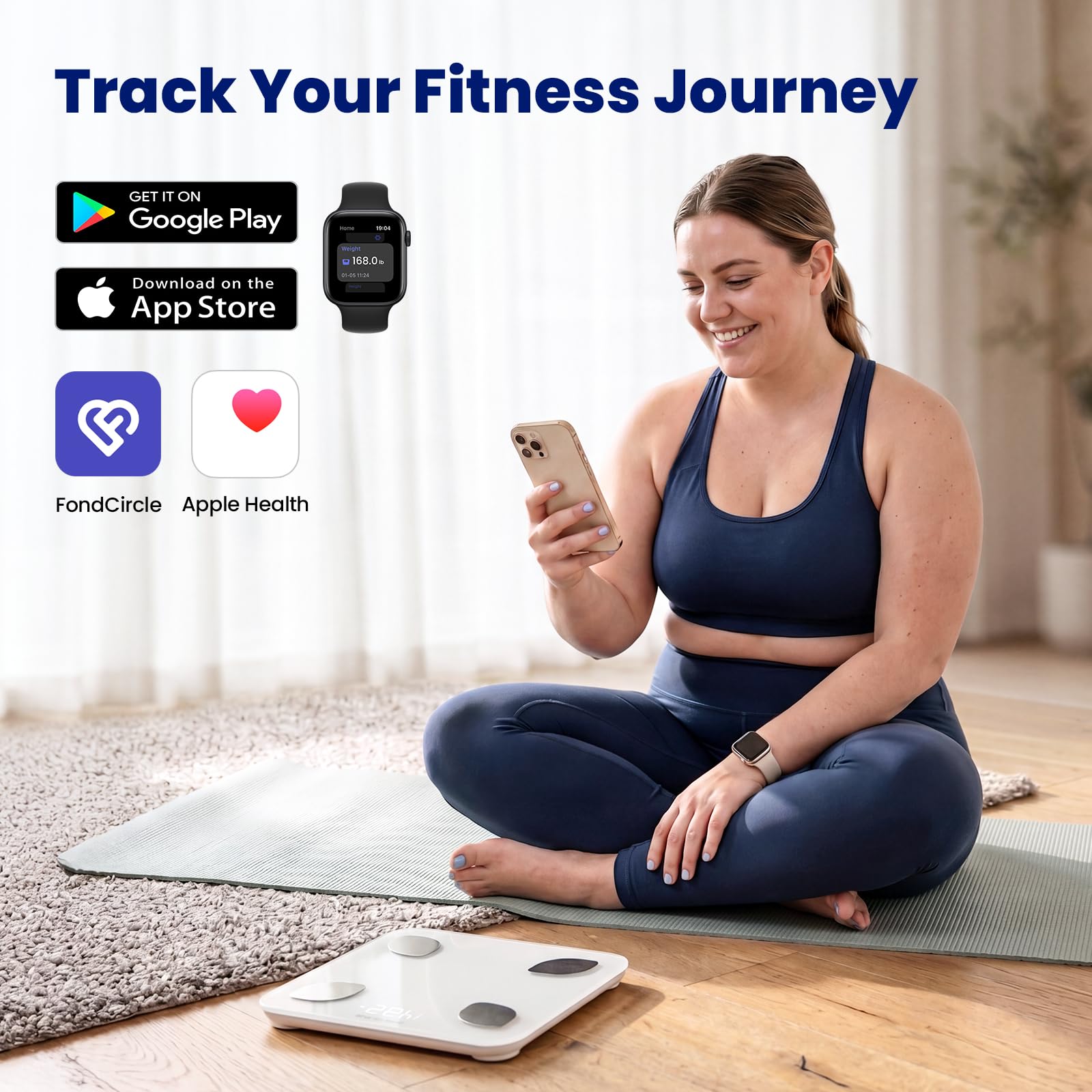 FondCircle Smart Scale for Body Weight for Home Use - FondCircle Official Product View 8