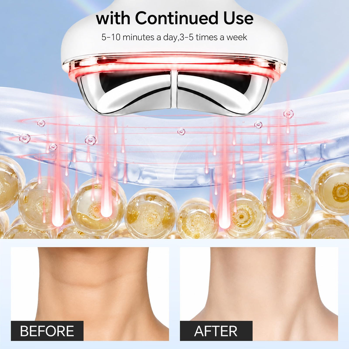 Cold Heat Gua Sha Facial Neck Lymphatic Massager Facial - MERIDESSA Official Imagery - 4