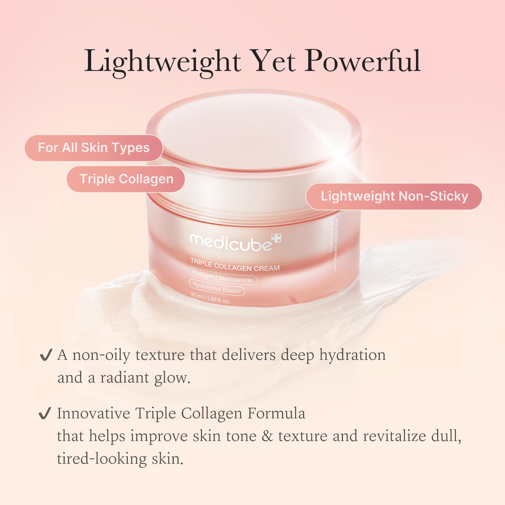 medicube Triple Collagen Cream 1.69 oz (Pack of 2) - medicube