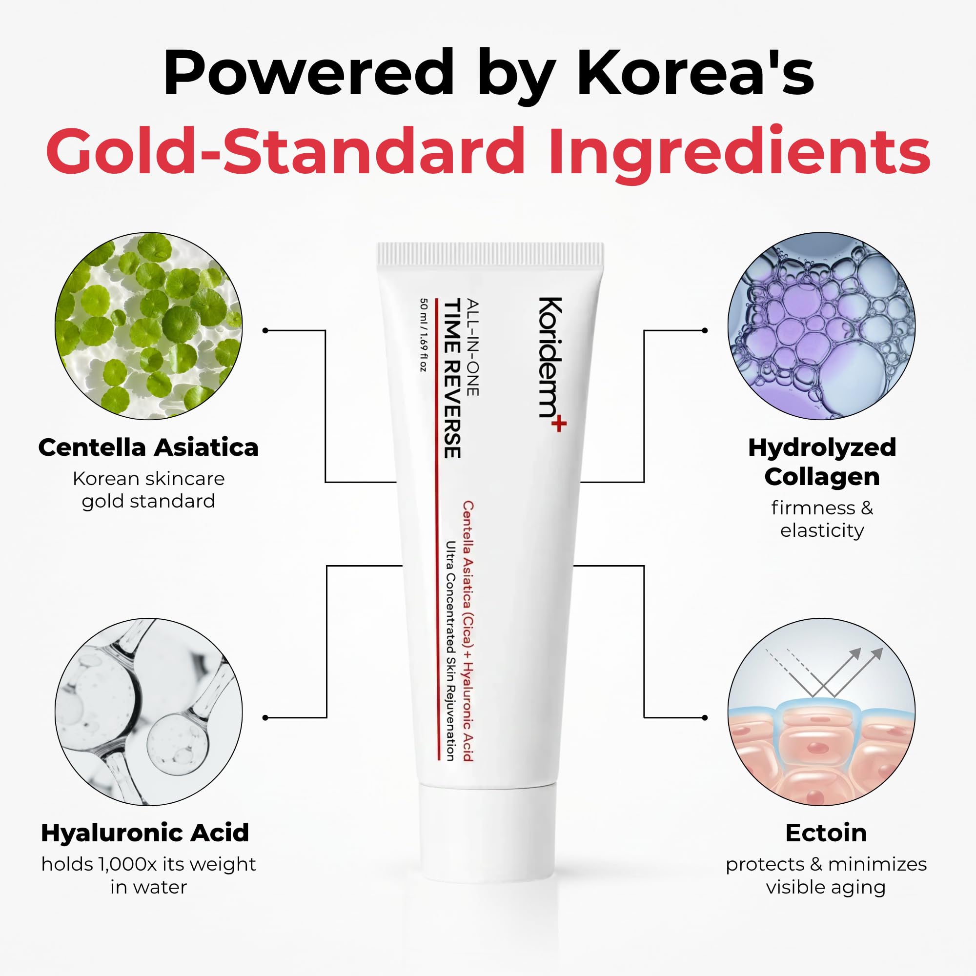 Koriderm Time Reverse Cream, Face Moisturizer, 1.69 Fl Oz - Koriderm Official Product View 6