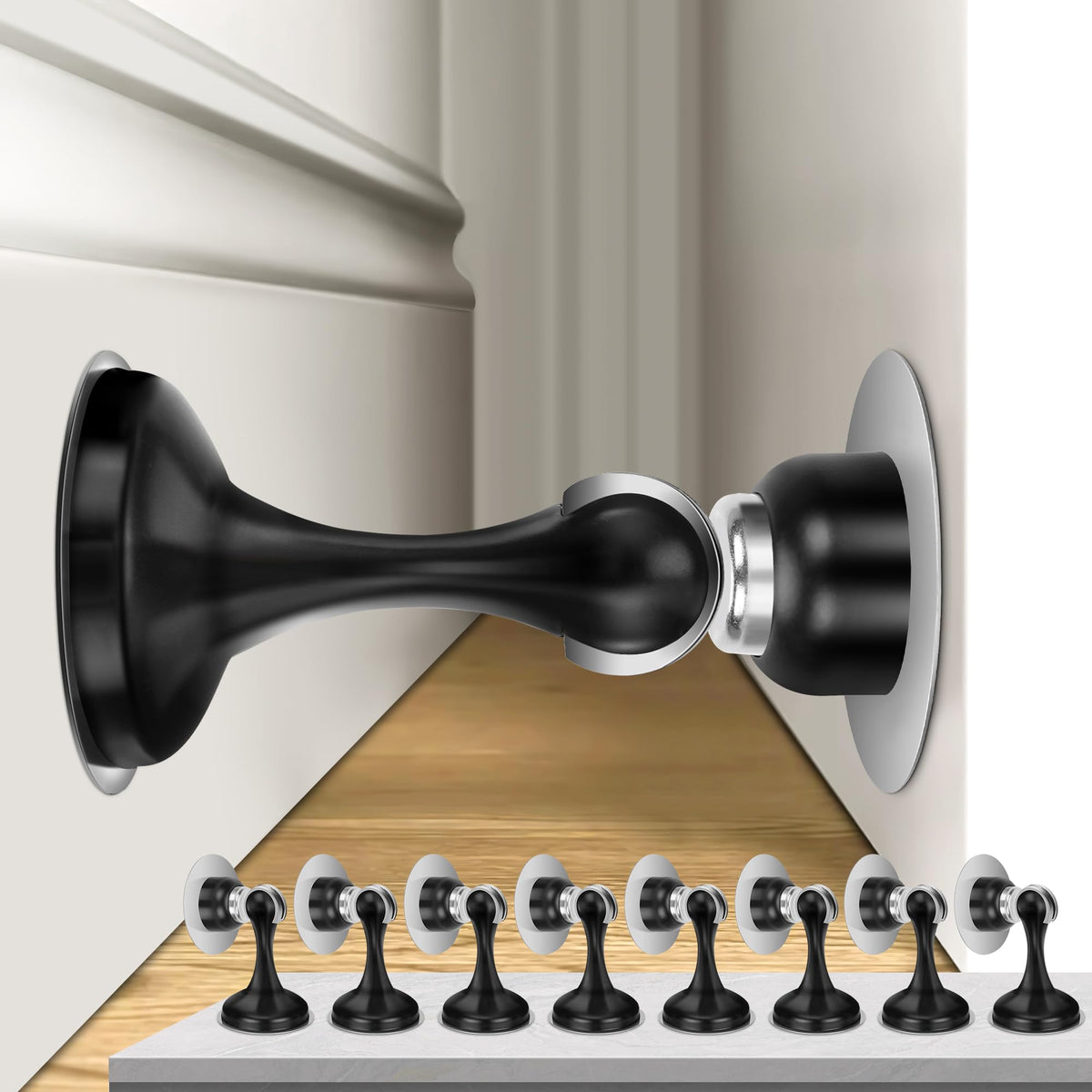 8 Pack Magnetic Door Stoppers Stainless Steel Door Stops for - Profasion Official Imagery - 2