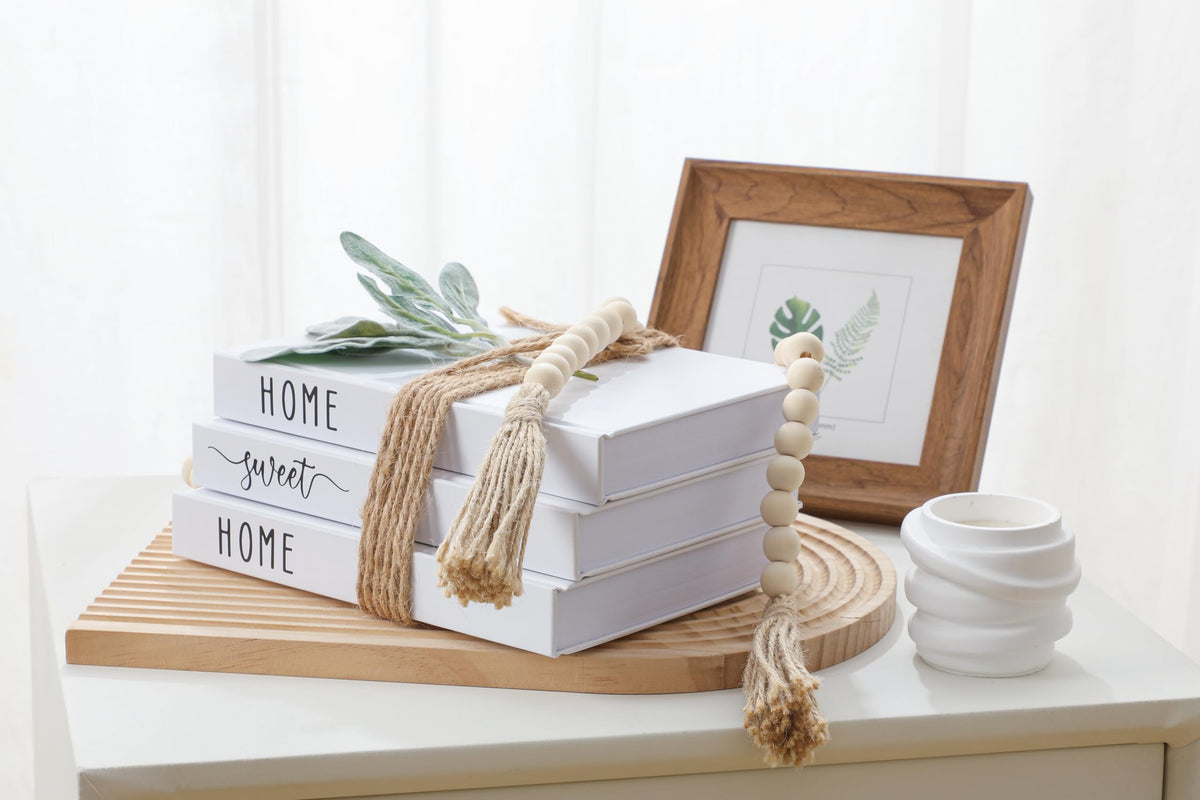 Home Sweet Home White Decorative Books for Home Decor - TenXVI Designs Official Imagery - 6