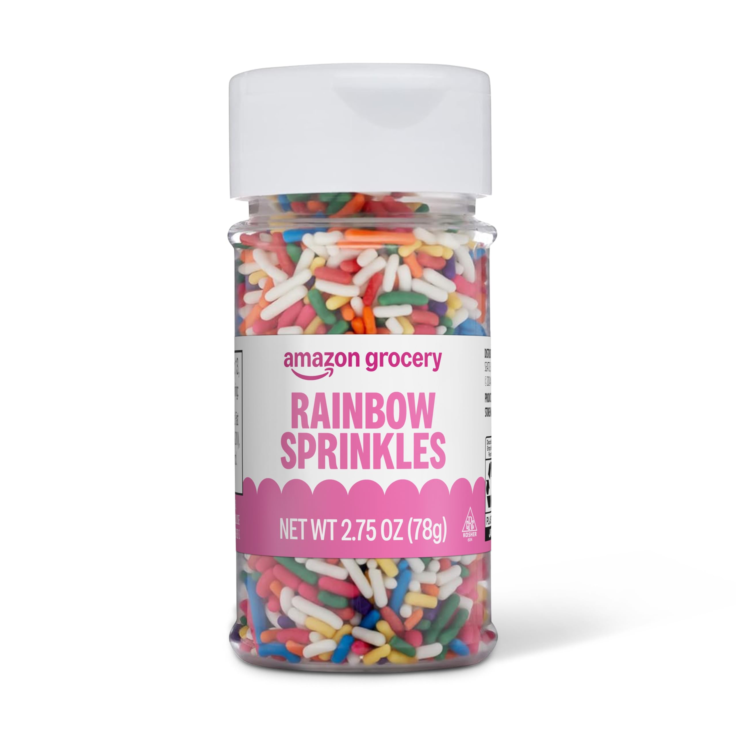 Amazon Grocery, Rainbow Sprinkles, 2.75 Oz - Product Imagery