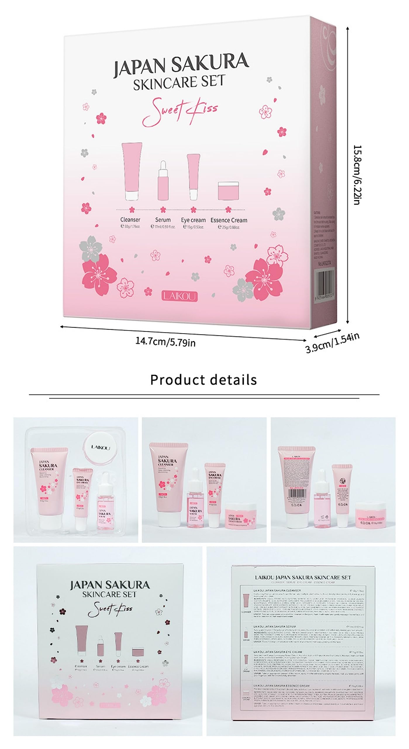 Skin Care Kit Korean Skincare Set for Teen Girls &amp; Women, - XJBD