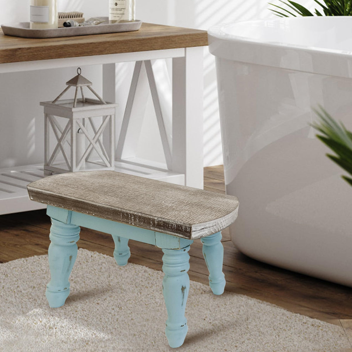Farmhouse Wooden Step Stool - dwellington Official Imagery - 3