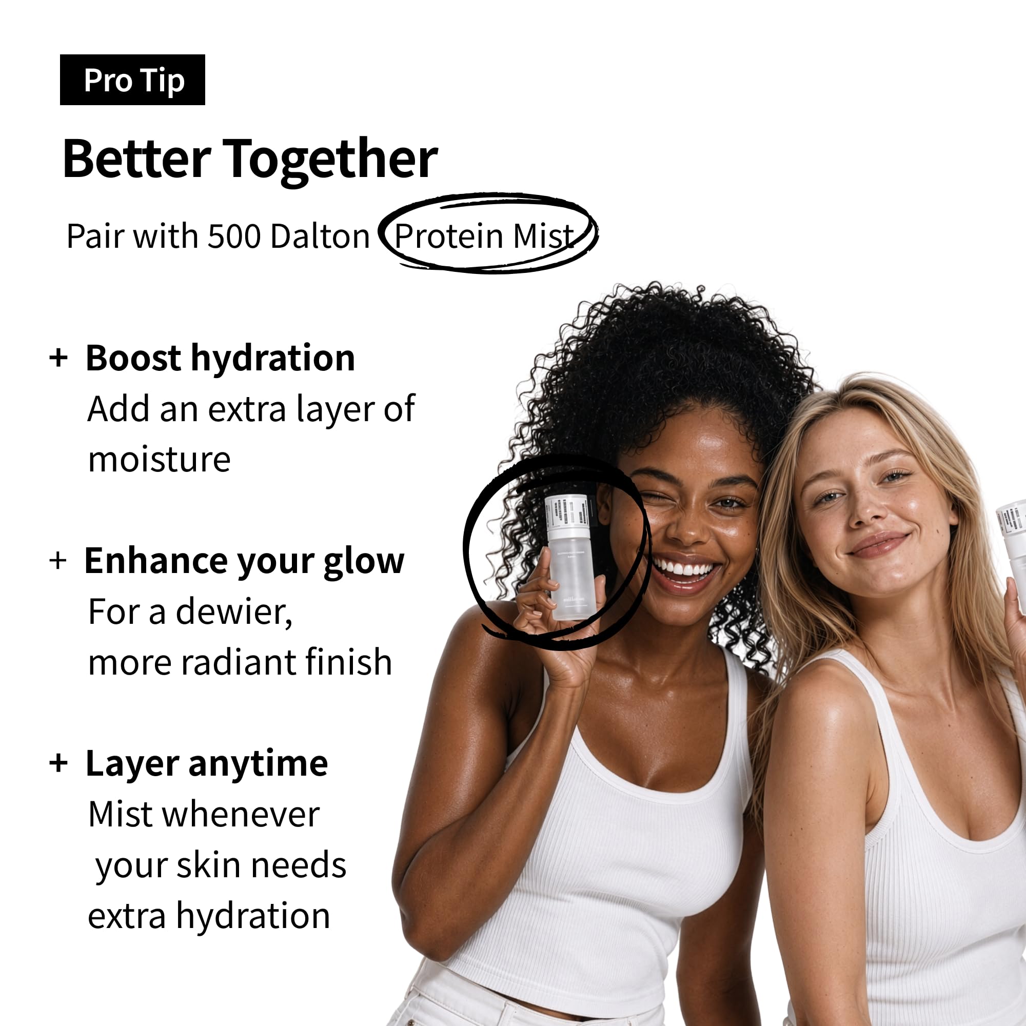 500 Dalton Protein Mist with 30 Collagen Peptides, 43% Collagen - millimilli