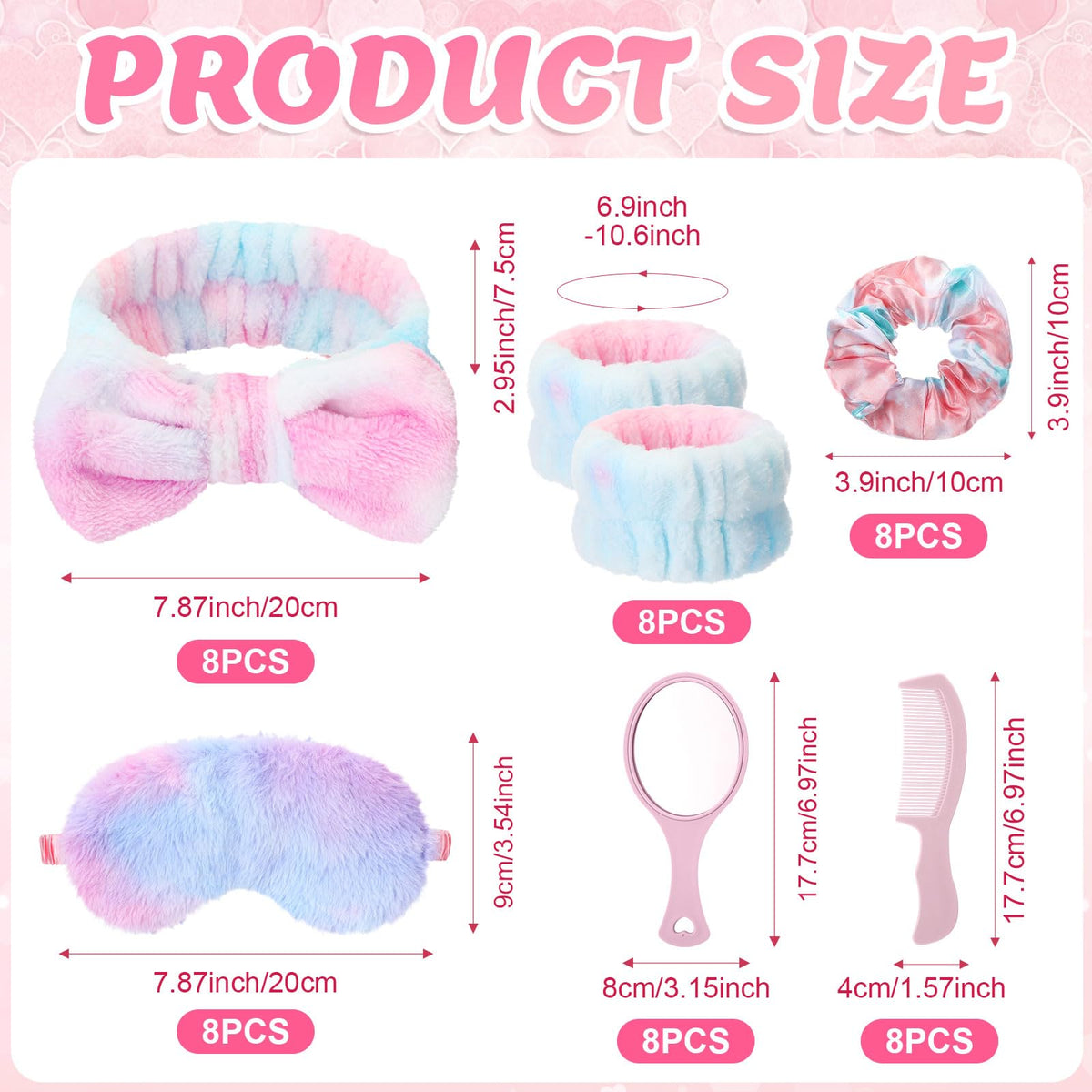 64 Pcs Spa Sleepover Party Supplies for Girls Include 8 - Janinka Official Imagery - 3