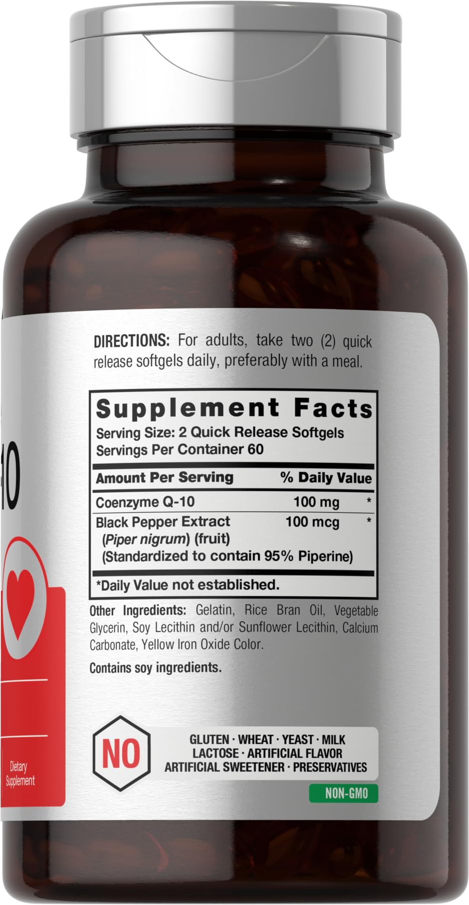 Horbäach CoQ10 100mg Softgels | 120 Count - Horbäach Official Product View 2