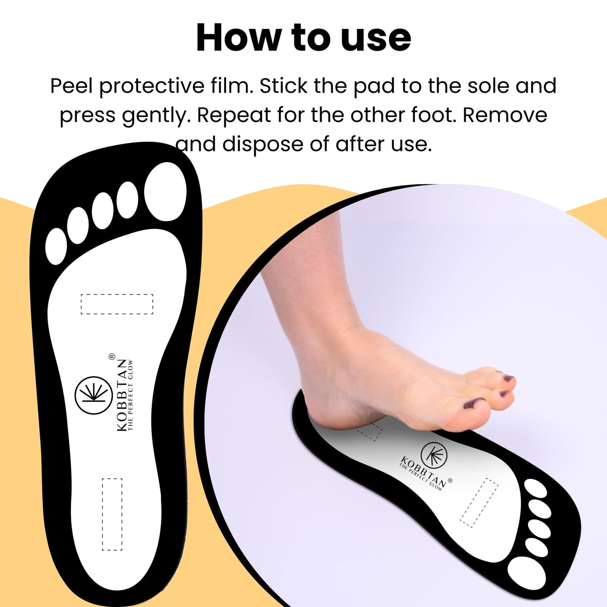 60Pairs Spray Tan Feet Pads Disposable Economic for Spray - KOBBTAN Official Imagery - 5
