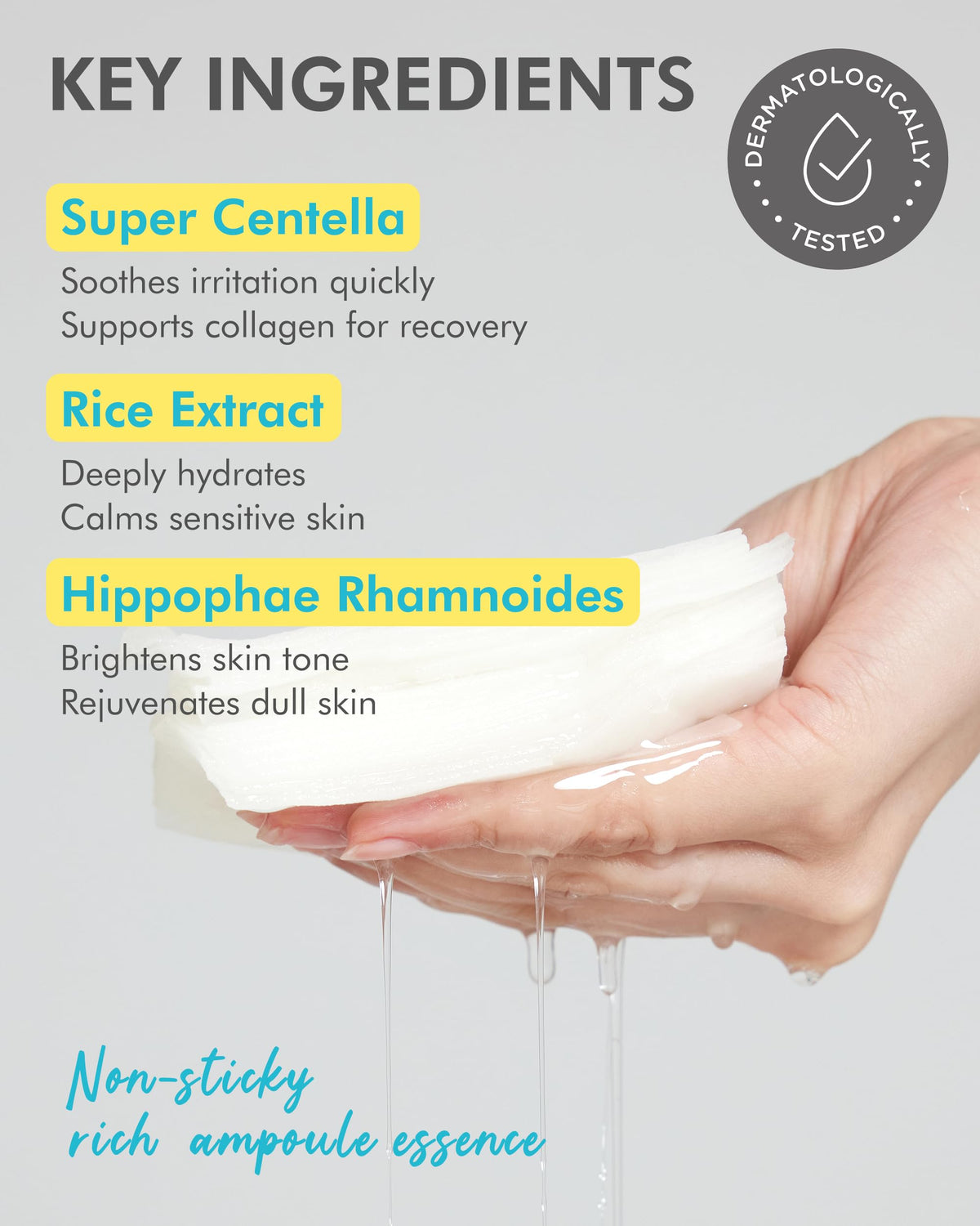 DERMAL Korean Cica Madecassoside 5 Minute Daily Sheet Mask - DERMAL Official Imagery - 5