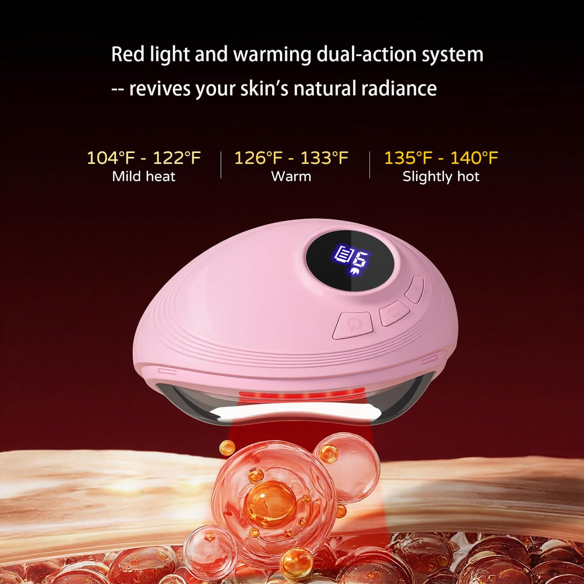 Professional LED Red Light Gua Sha Massager 9 Level - SHMHE Official Imagery - 4